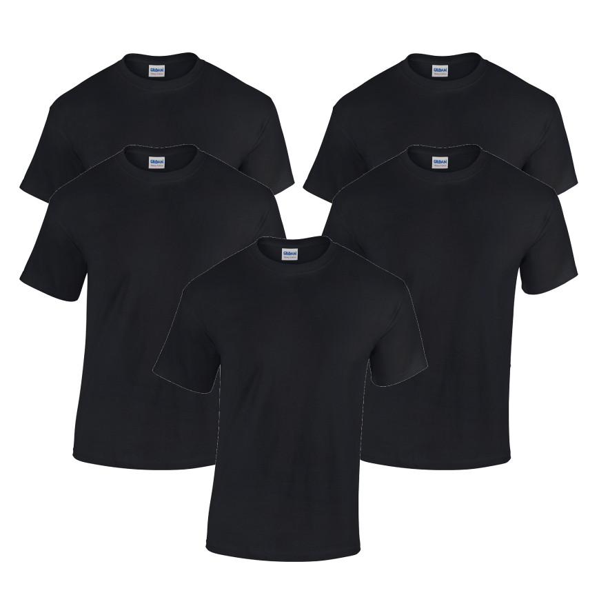 Gildan G500-5PK 5-PACK - Adult Heavy Cotton 5.3 oz T-Shirt
