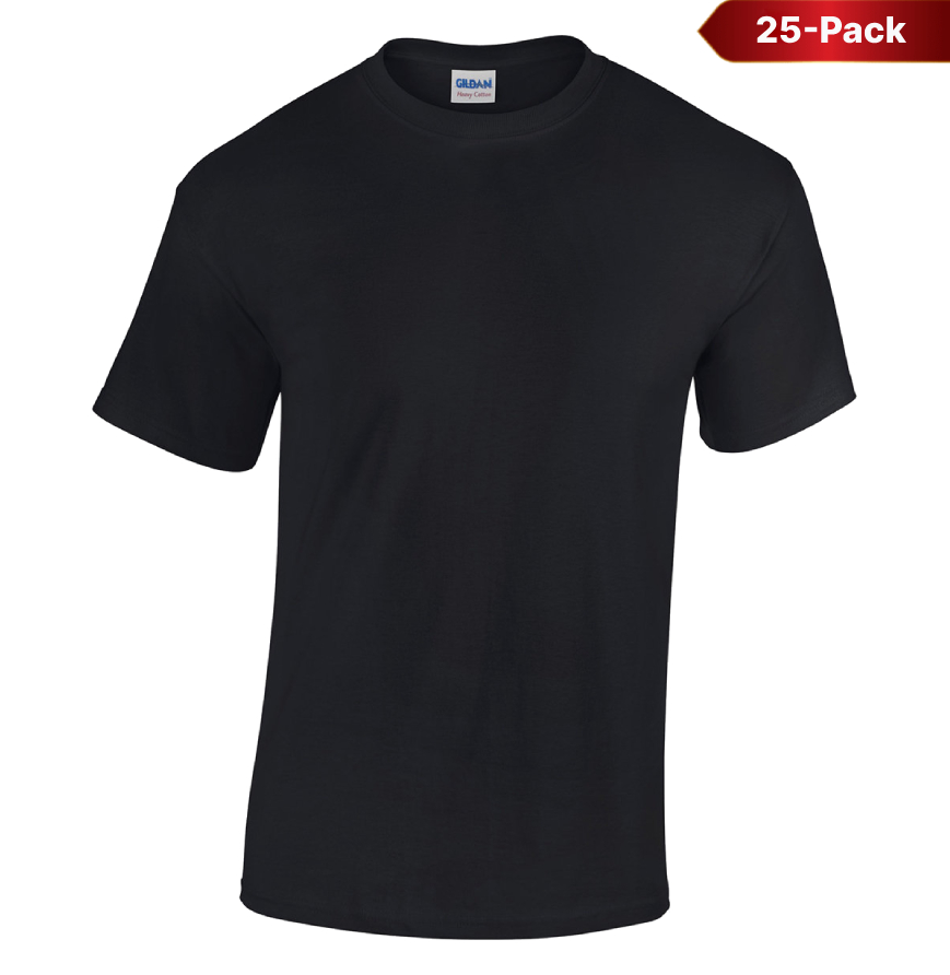Gildan G500-25PK 25-PACK - Adult Heavy Cotton 5.3 oz T-Shirt
