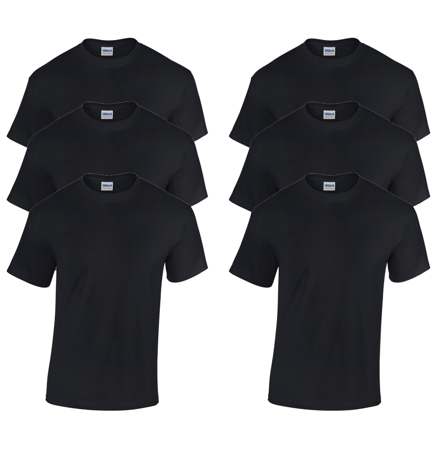 6-PACK - Adult Heavy Cotton 5.3 oz T-Shirt