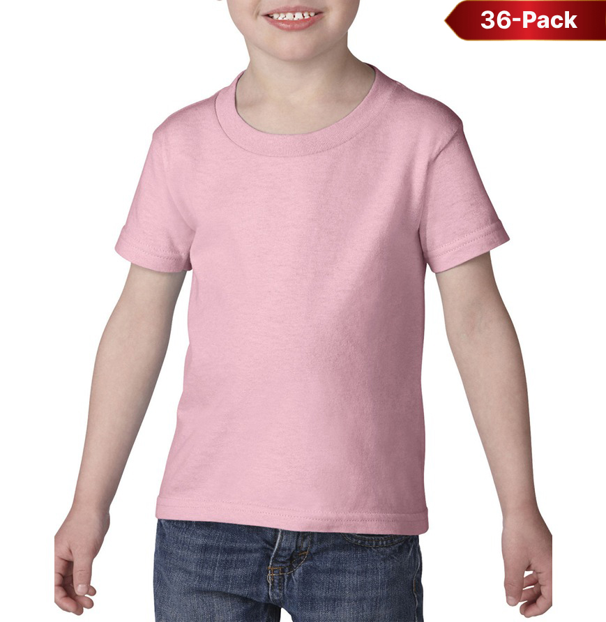 Gildan G510P-36PK 36-PACK - Toddler Heavy Cotton 5.3 oz. T-Shirt