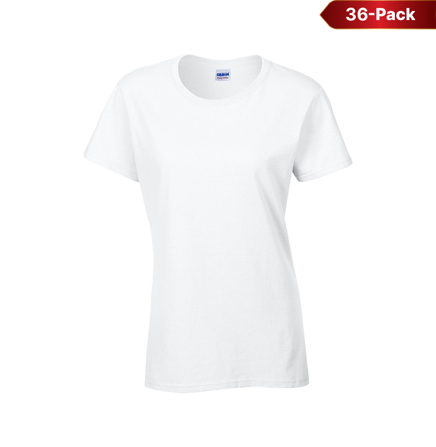 Gildan G500L-36PK 36-PACK - Womens Heavy Cotton 5.3 oz T-Shirt