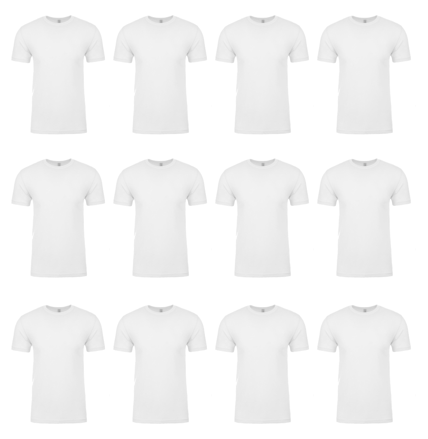 Next Level 3600-12PK 12-PACK - Unisex Cotton T-Shirt