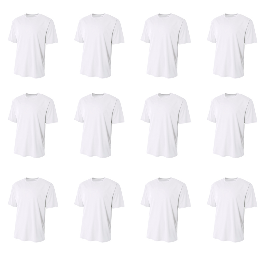 A4 Apparel A4N3402-12PK 12-PACK - Unisex Sublimation Performance Tee