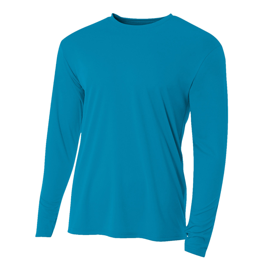 A4 Apparel NB3165 Youth Long Sleeve Cooling Polyester Performance Crew Shirt
