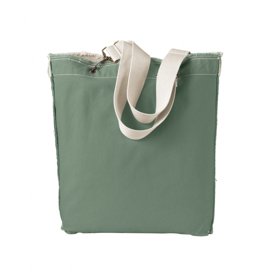 Authentic Pigment 1906 14 oz. Direct-Dyed Raw-Edge Tote