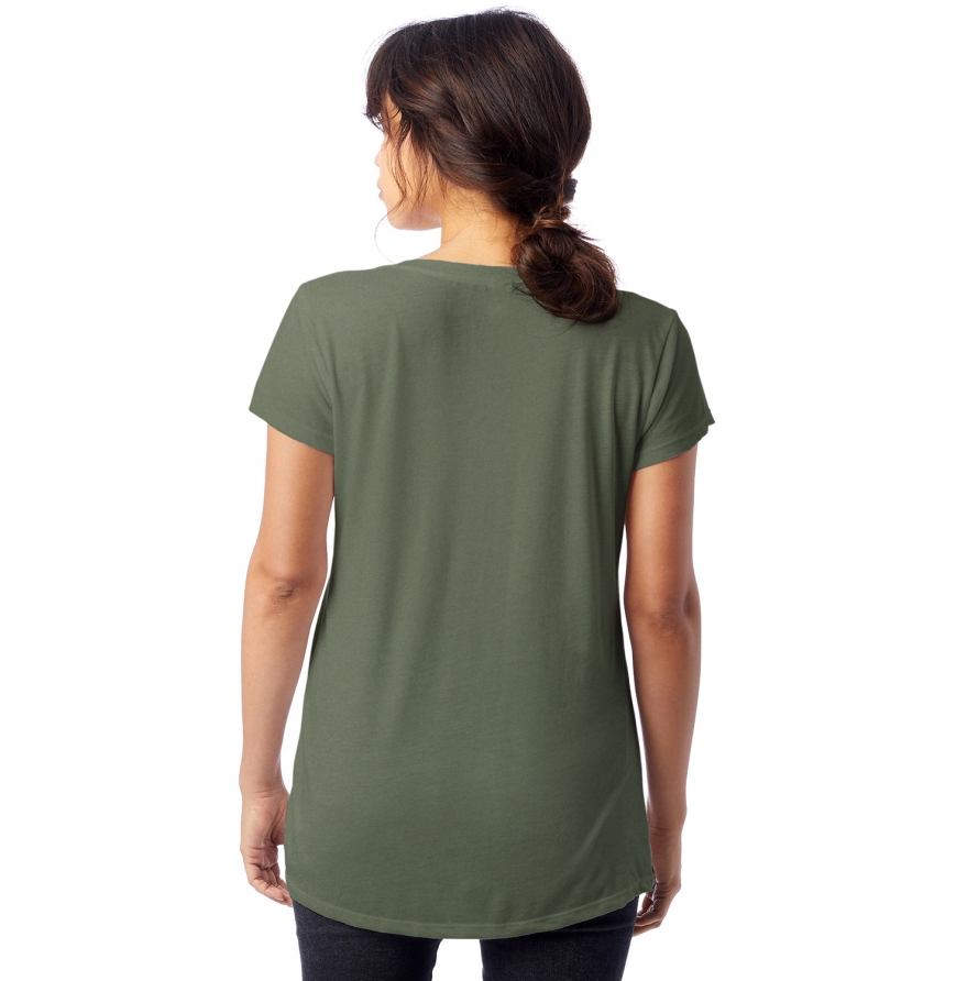 Alternative 2894B2 Women's Slinky-Jersey V-Neck T-Shirt