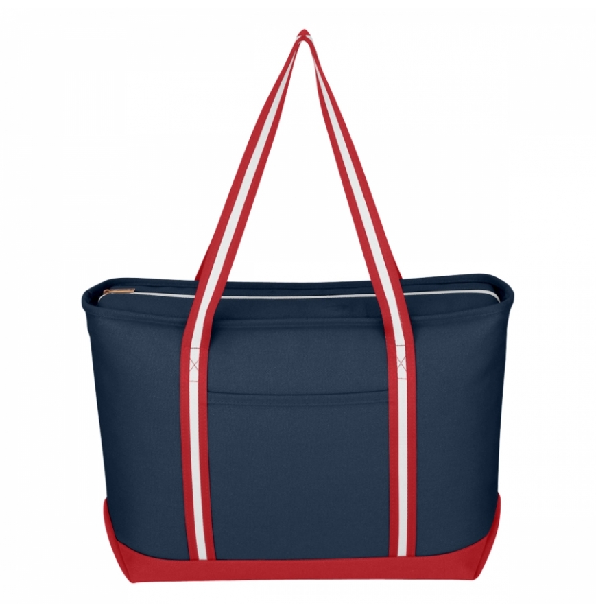 NAVY BLUE WITH RED