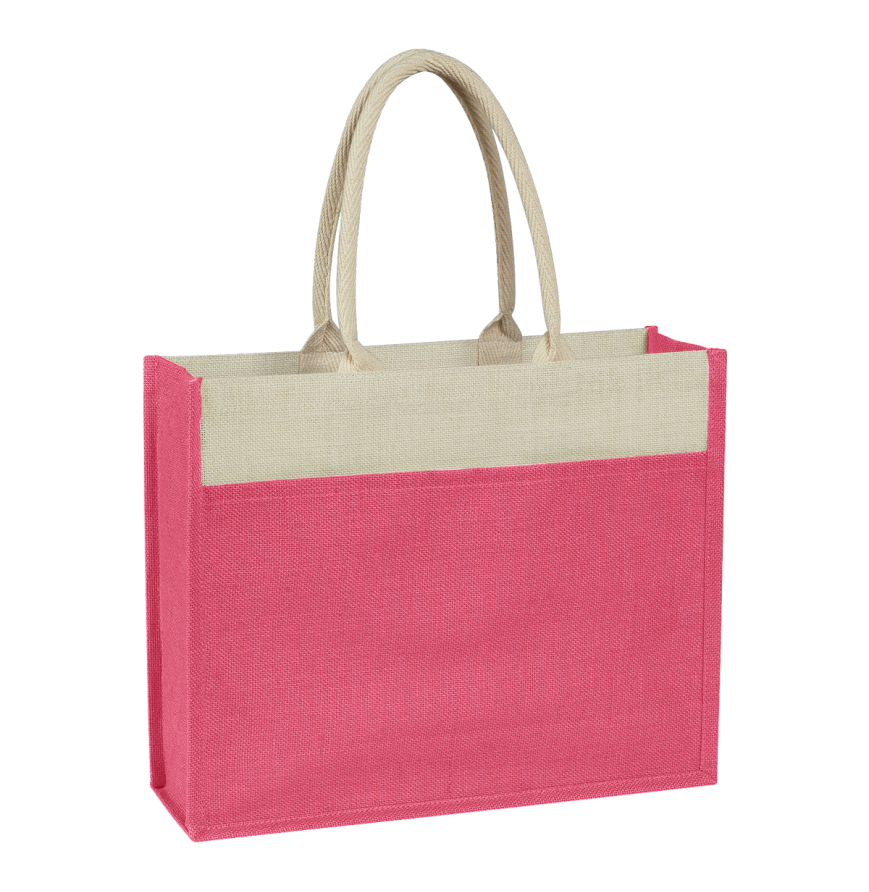 Promotional Jute Tote Bag with Rope Handle - Everything Bags Inc.