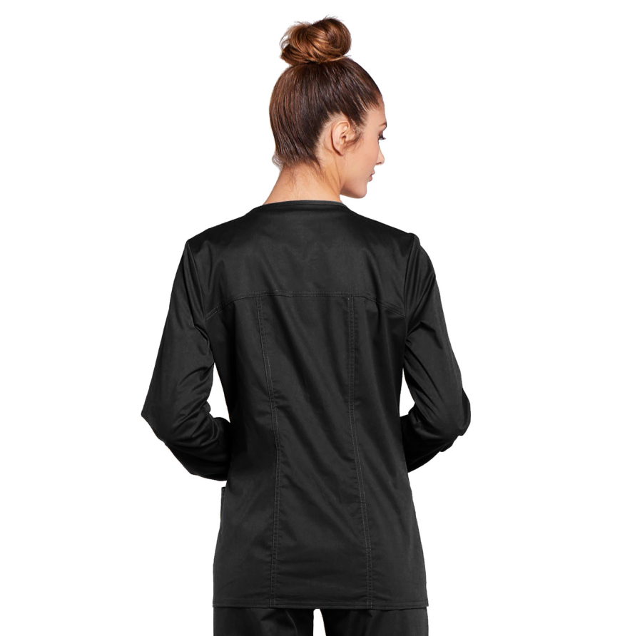 Cherokee Workwear 4315 Women's Zip Front Warm Up Solid Scrub Jacket