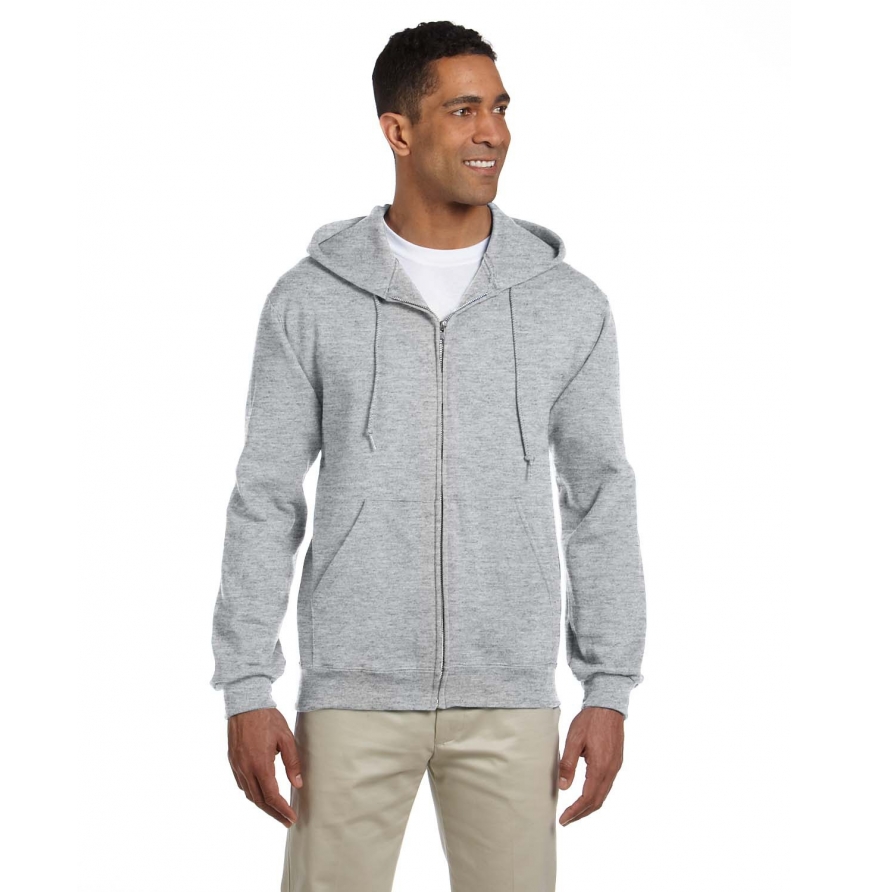 Adult 9.5 oz., Super Sweats® NuBlend® Fleece Full-Zip Hood