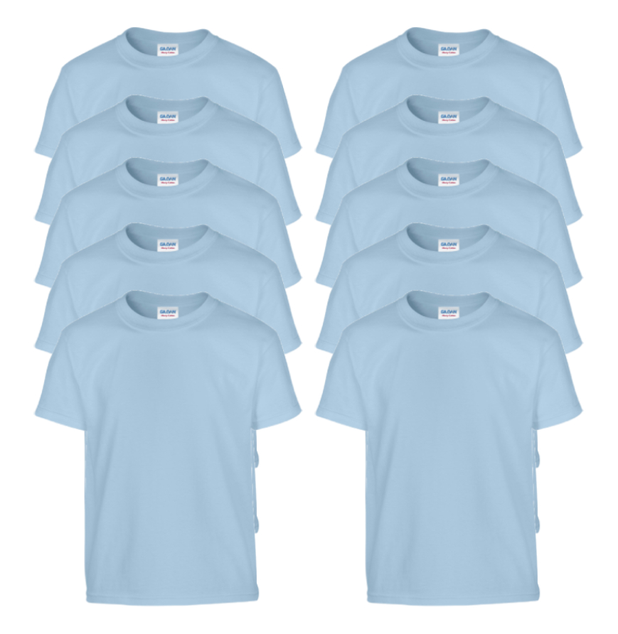 10-PACK - Youth Heavy Cotton 5.3oz T-Shirt-G500B-10PK