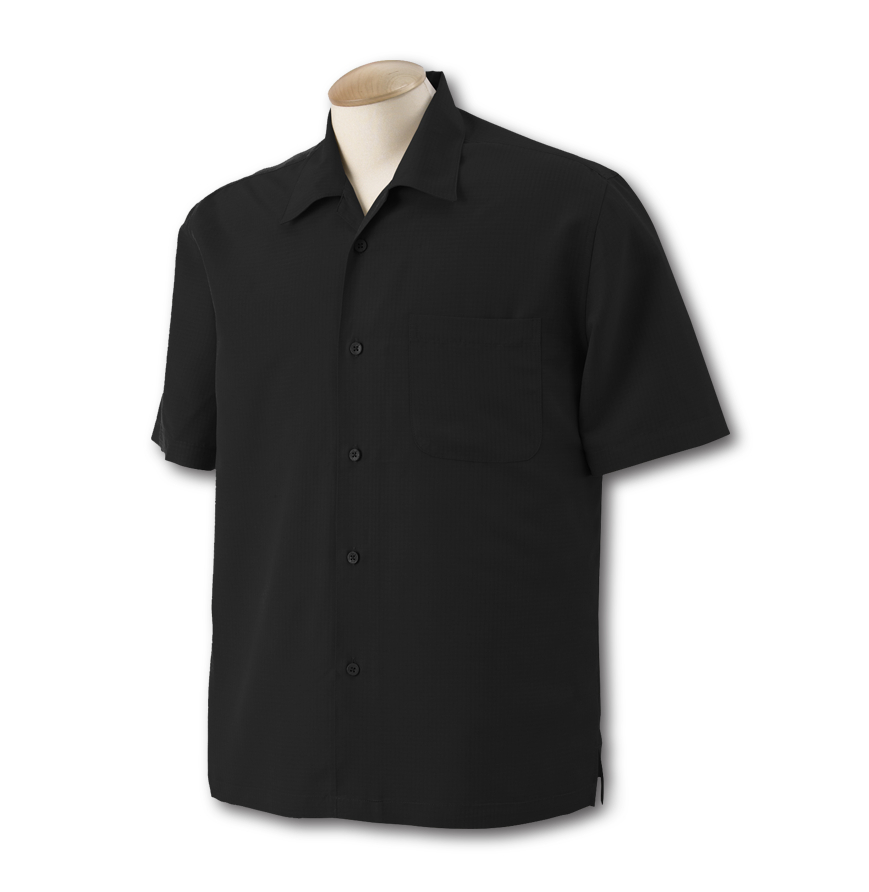 Harriton 61-UM Men's Textured Camp Shirt