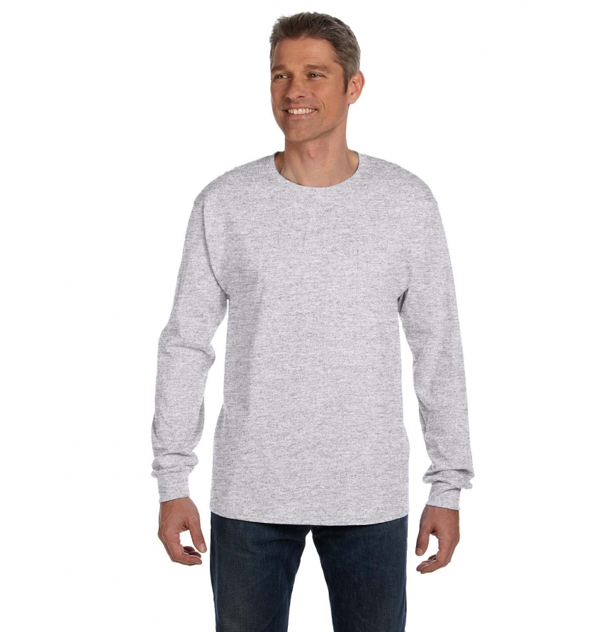 Men's 6.1 oz. Tagless® Long-Sleeve Pocket T-Shirt