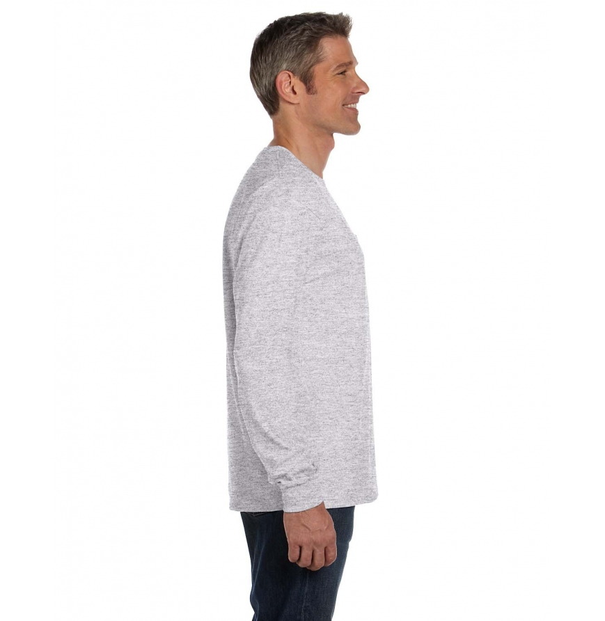Hanes 5596 Men's 6.1 oz. Tagless® Long-Sleeve Pocket T-Shirt