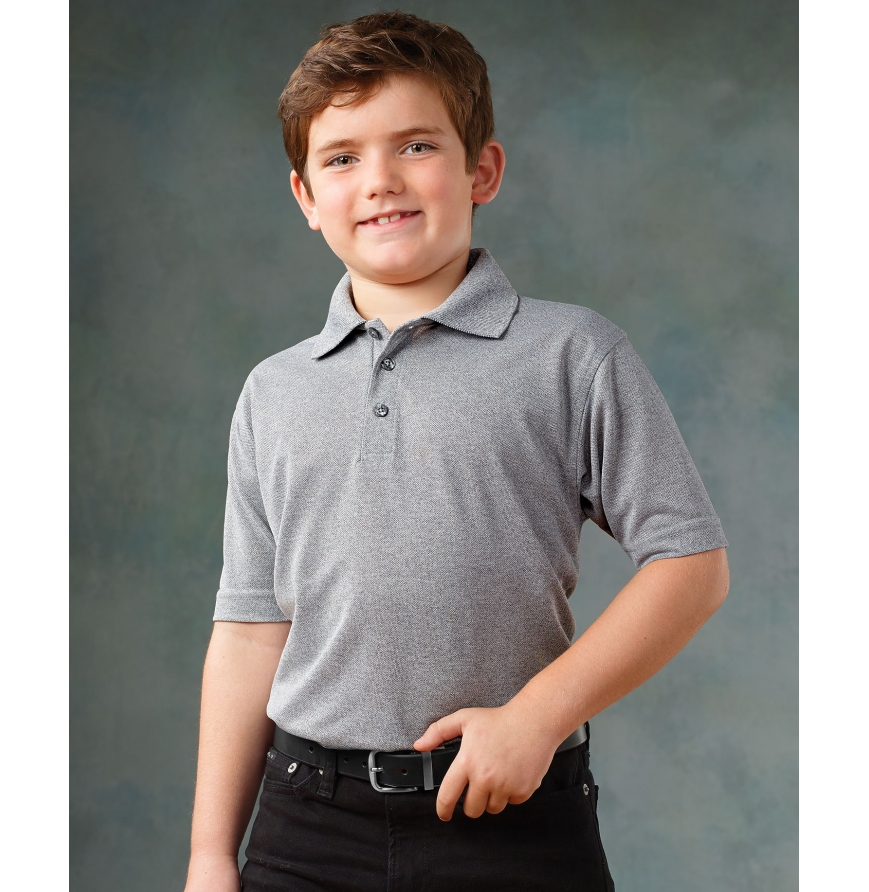 SOLID YOUTH MESH POLO