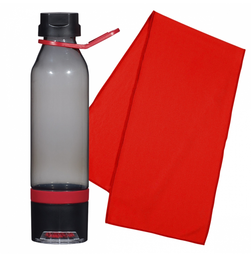 Promo Products 5875 36 Pack - 15 Oz Energy Sports Bottle With Phone Holder and Cooling Towel