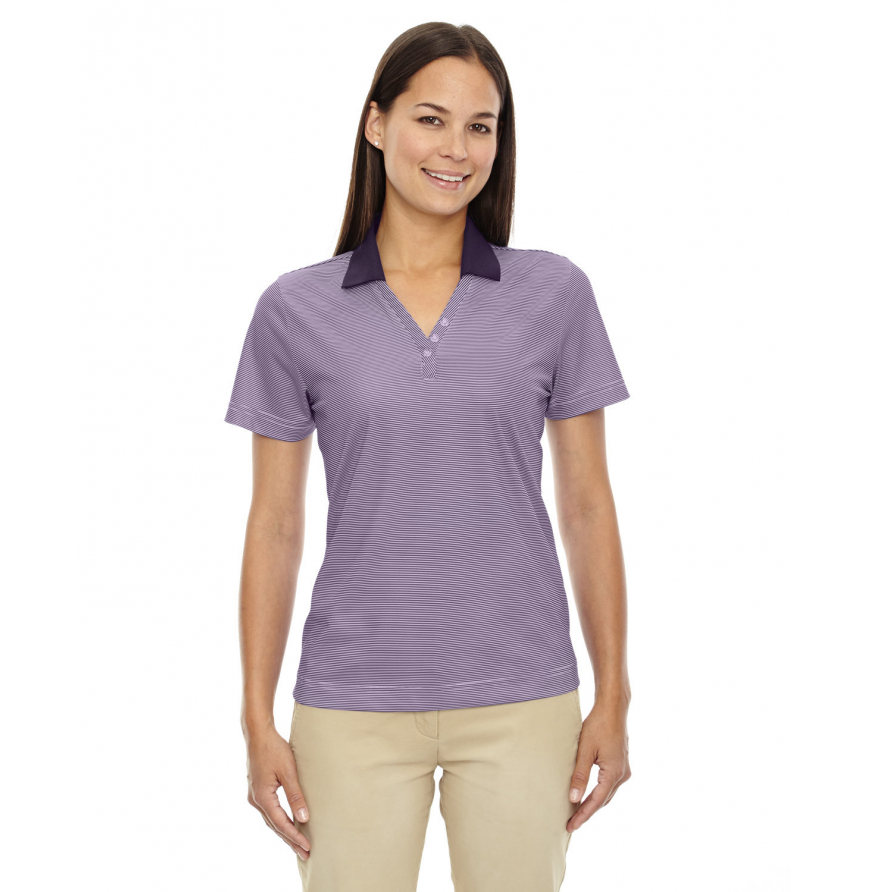 Ladies Eperformancetrade Launch Snag Protection Striped Polo