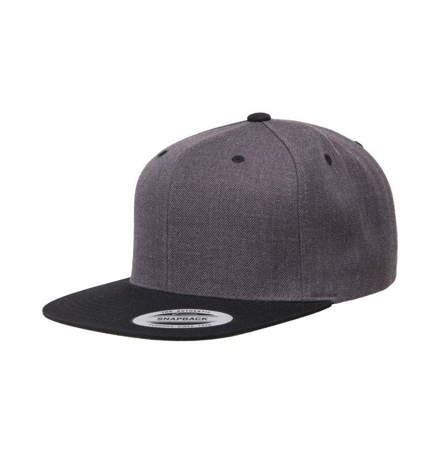 Adult 6-Panel Structured Flat Visor Classic Two-Tone Snapback