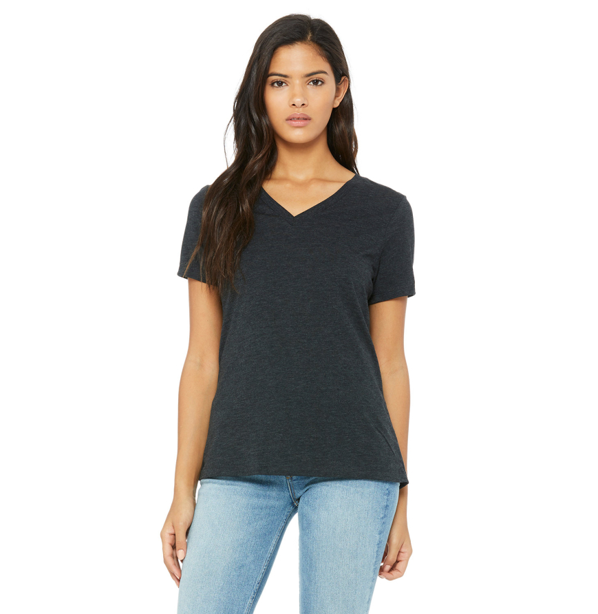 Ladies' Relaxed Triblend V-Neck T-Shirt