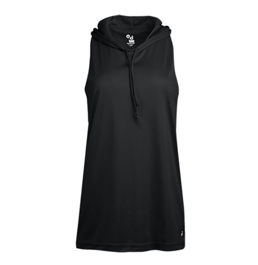 Badger 4111 Women's B-Core Racerback Hooded Tank Top - 4111