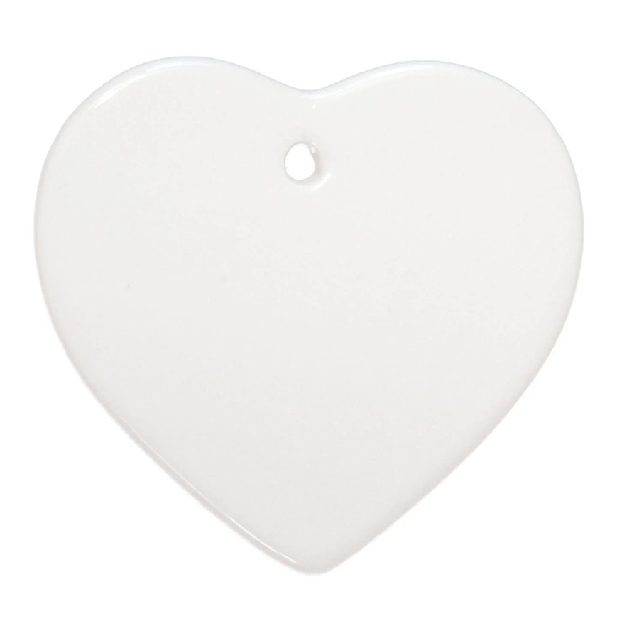  83001-100PK 100-PACK - Sublimation Ornament 3 - Heart Shaped