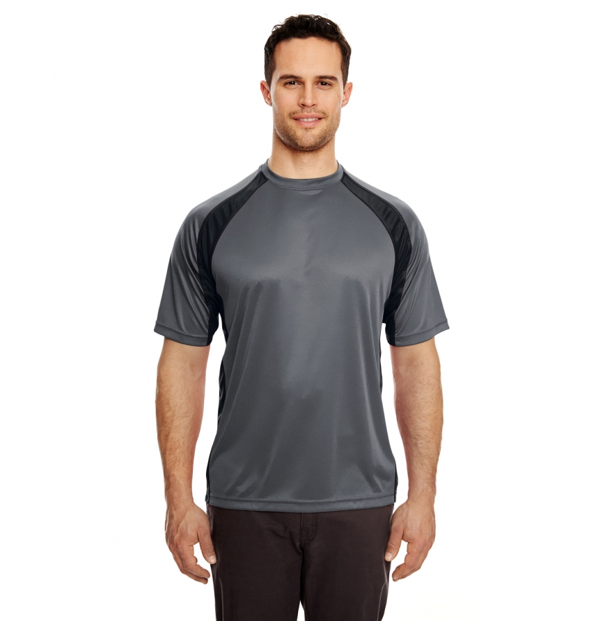 Adult Cool & Dry Sport Two-Tone Performance Interlock T-Shirt-8421