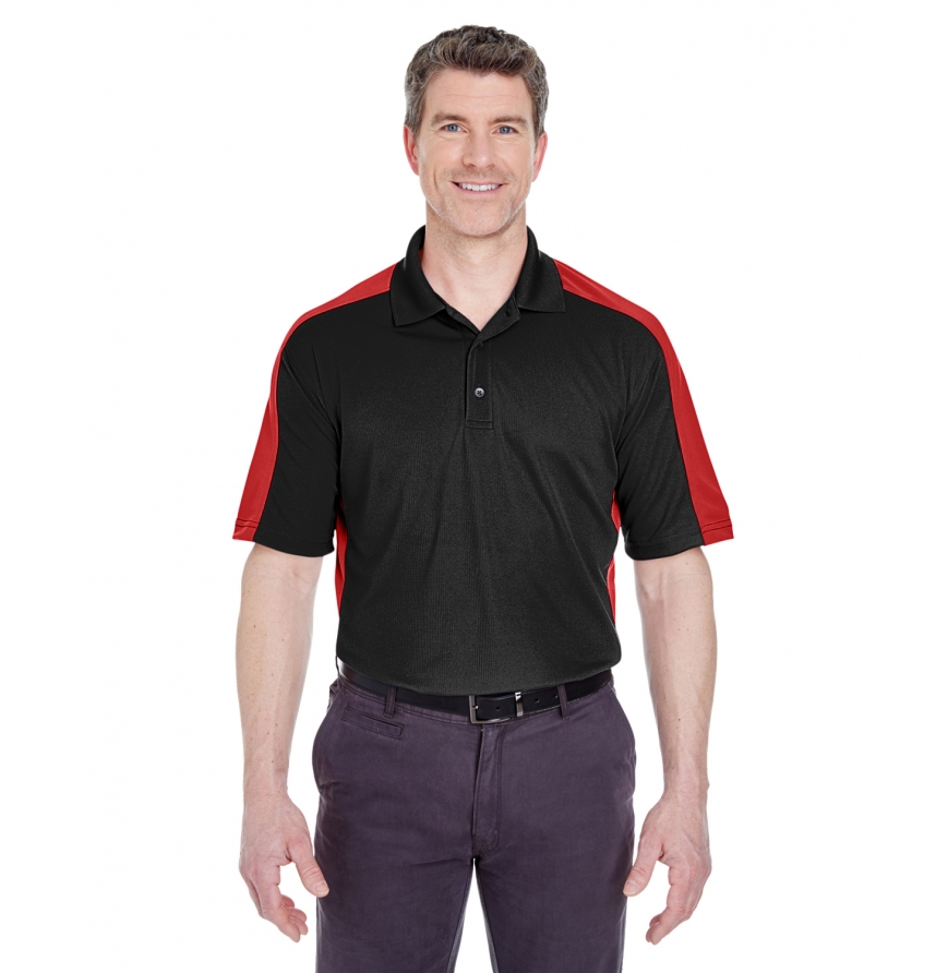 UltraClub 8447 Adult Two-Tone Performance Polo with Cool & Dry Stain Release