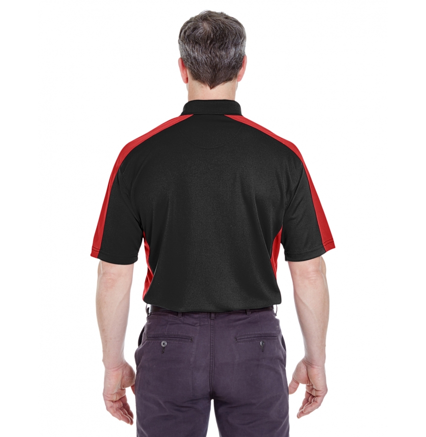 UltraClub 8447 Adult Two-Tone Performance Polo with Cool & Dry Stain Release