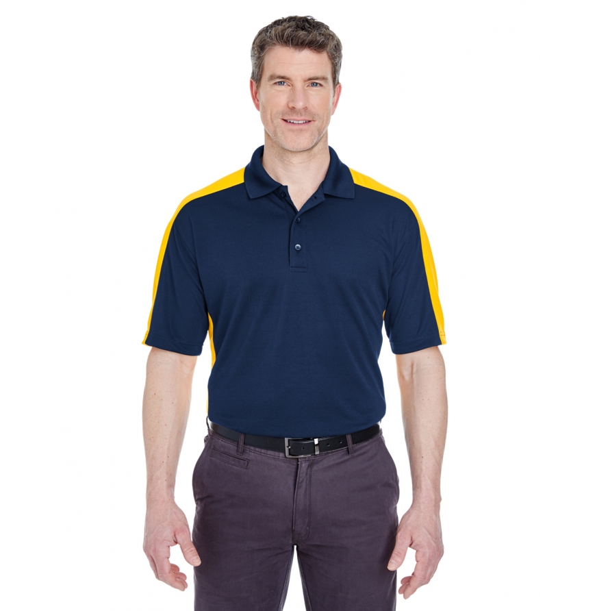 Adult Cool & Dry Stain-Release Two-Tone Performance Polo-8447