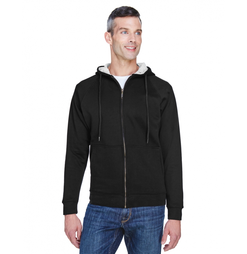 Adult Rugged Wear Thermal-Lined Full-Zip Hooded Fleece