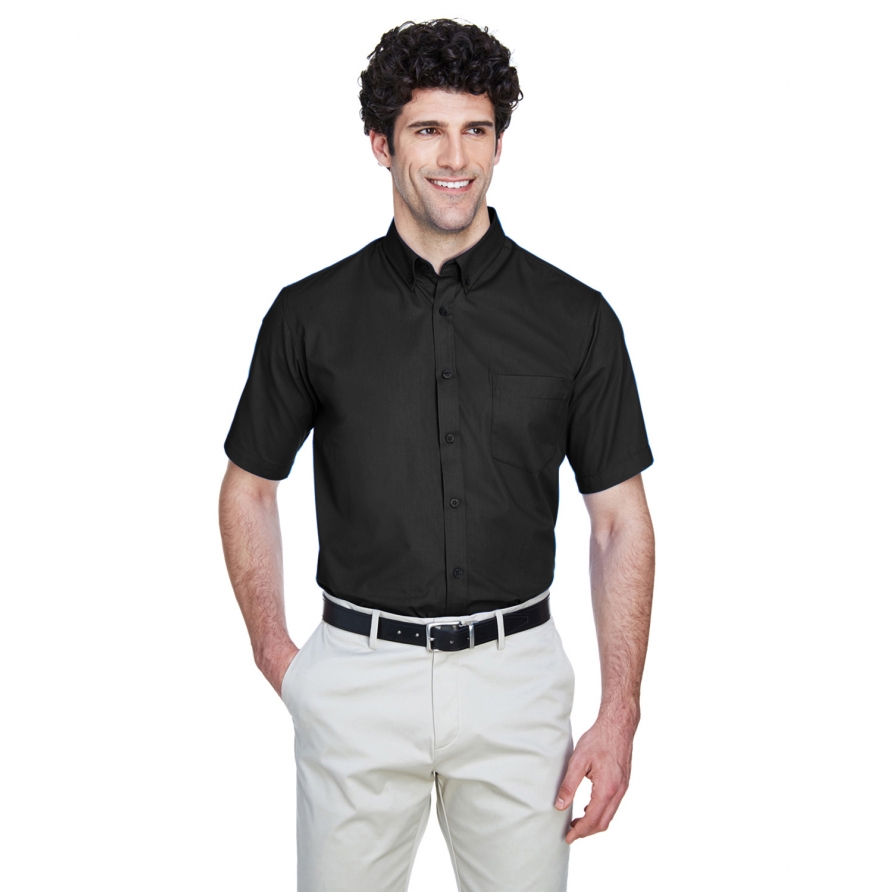 Core 365 88194T Men's Tall Optimum Short-Sleeve Twill Shirt