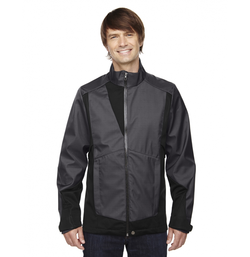 North End 88686 Mens Commute Three-Layer Light Bonded Two-Tone Soft Shell Jacket with Heat Reflect Technology