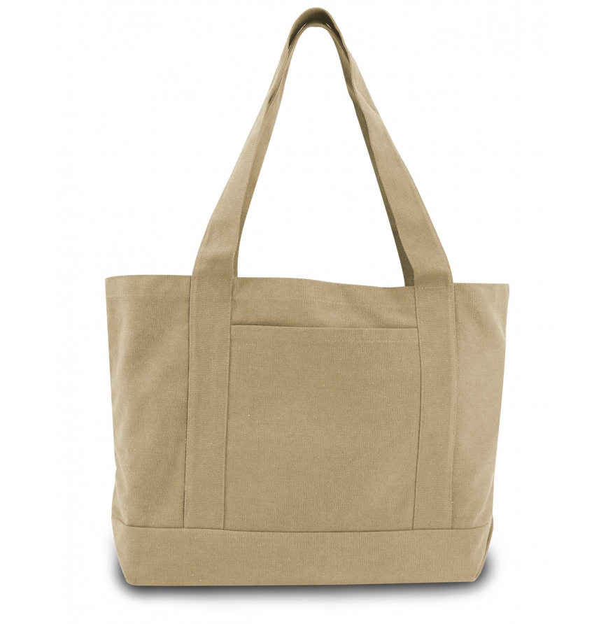 Seaside Cotton Canvas 12 oz. Pigment-Dyed Boat Tote-8870