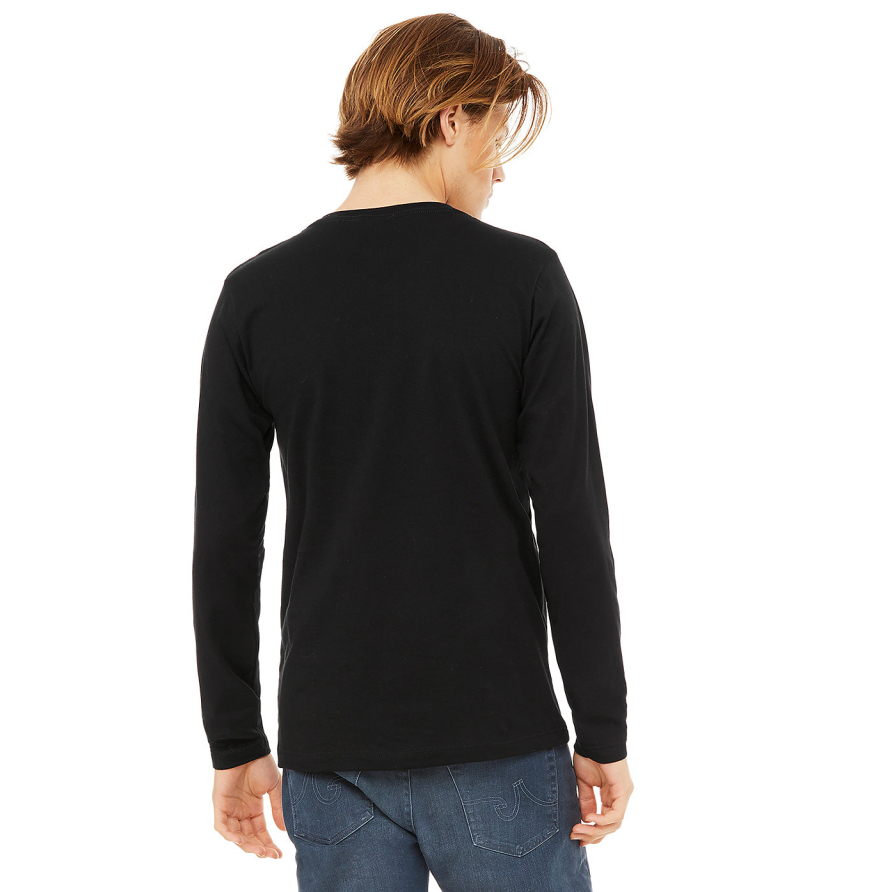 Bella + Canvas 3425 Unisex Jersey Long-Sleeve V-Neck T-Shirt