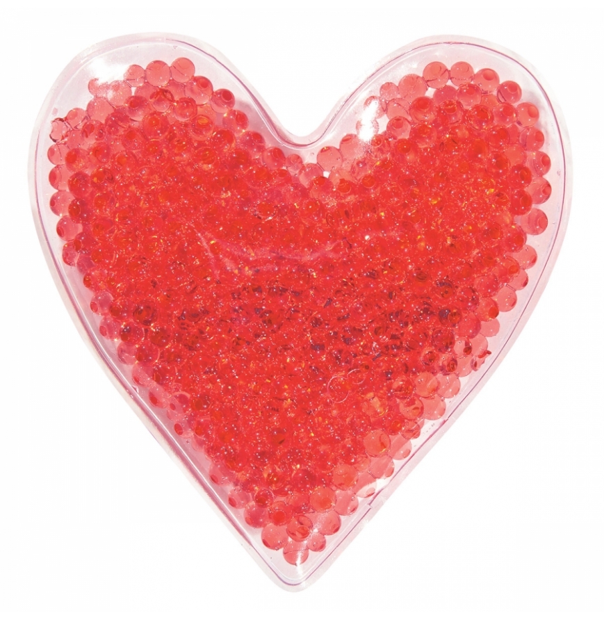 Promo Products 9468 200 Pack - Heart Shape Gel Beads HotCold Pack