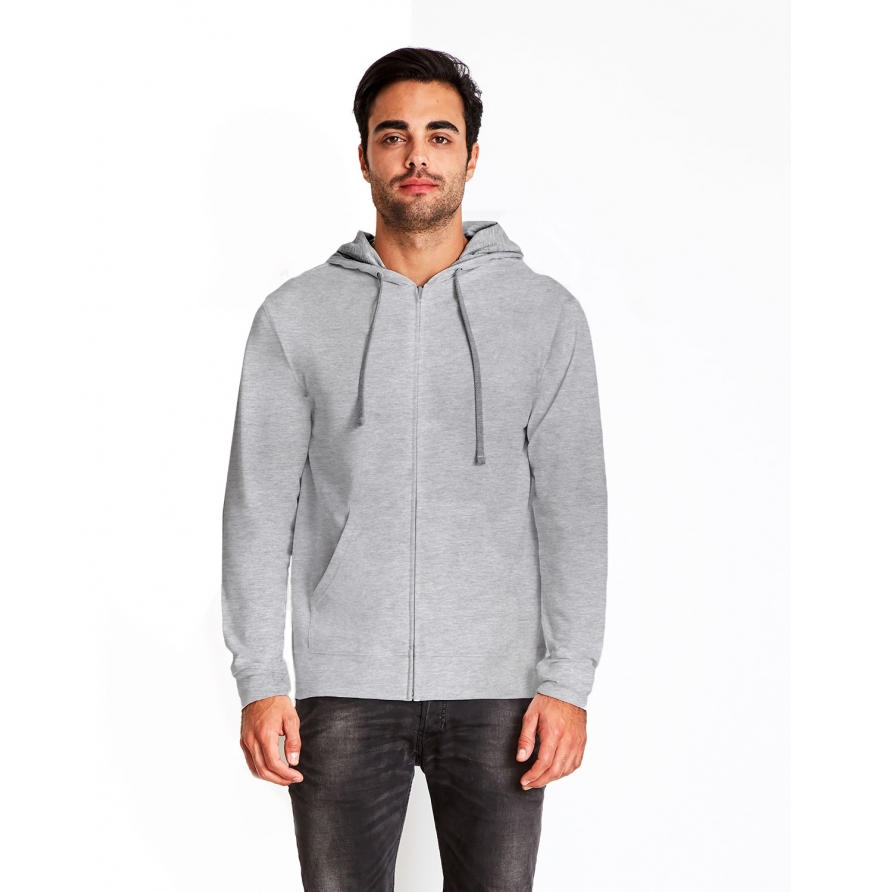 9601 Adult French Terry Zip Hoody | Next Level T-Shirts