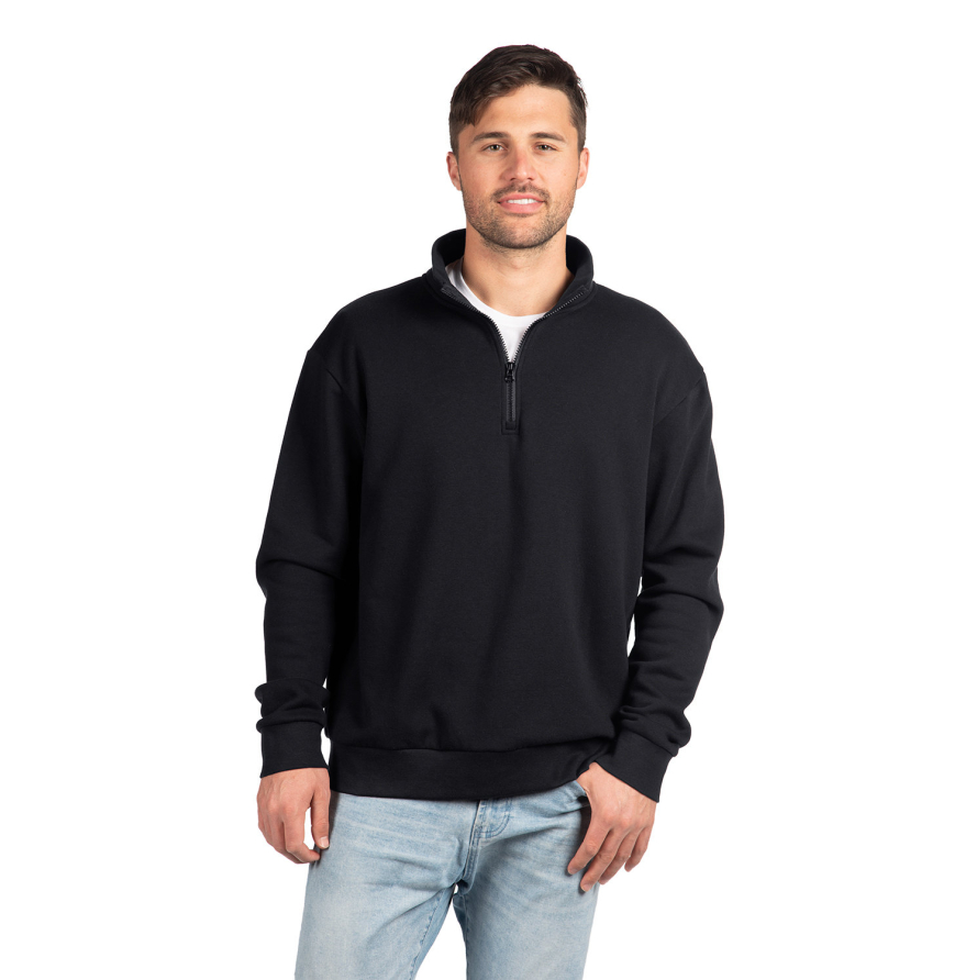 None 9643 Unisex Fleece Quarter-Zip