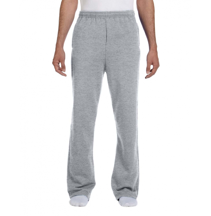 974MP Adult 8 oz. NuBlend® Open-Bottom Fleece Sweatpants | Jerzees Blank  Pants