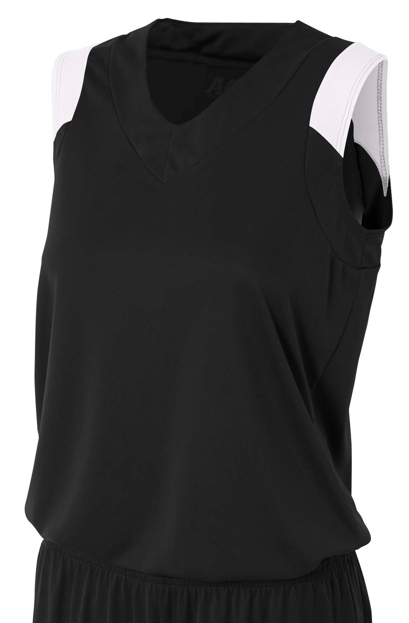 A4 Apparel NW2340 Women's Moisture Management V-Neck Muscle