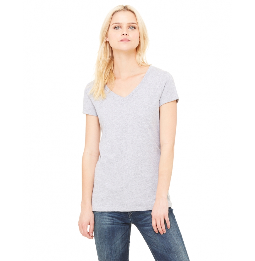 Bella + Canvas B6005 Women's Jersey Short-Sleeve V-Neck T-Shirt
