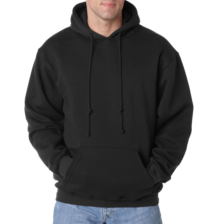 Bayside BA960 Adult 9.5 oz., 80-20 Pullover Hooded Sweatshirt