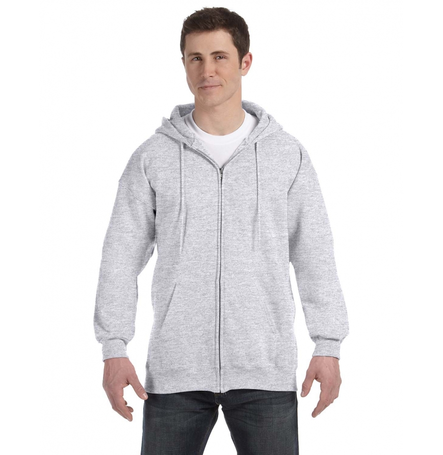 Adult 9.7 oz. Ultimate Cotton® 90-10 Full-Zip Hood