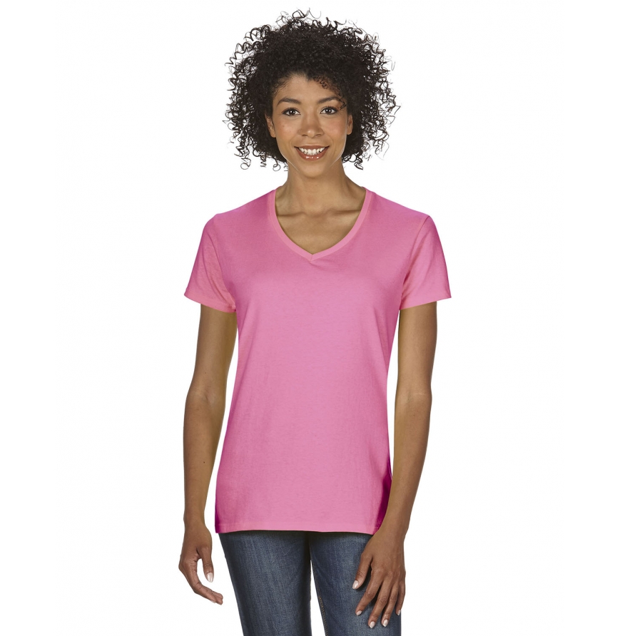 Women's Heavy Cotton 5.3 oz. V-Neck T-Shirt