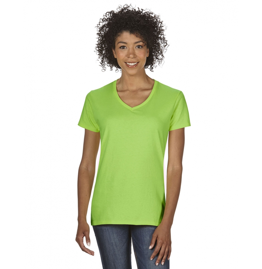 G500VL Women's Heavy Cotton V-Neck T-Shirt | Gildan Blank T-Shirts