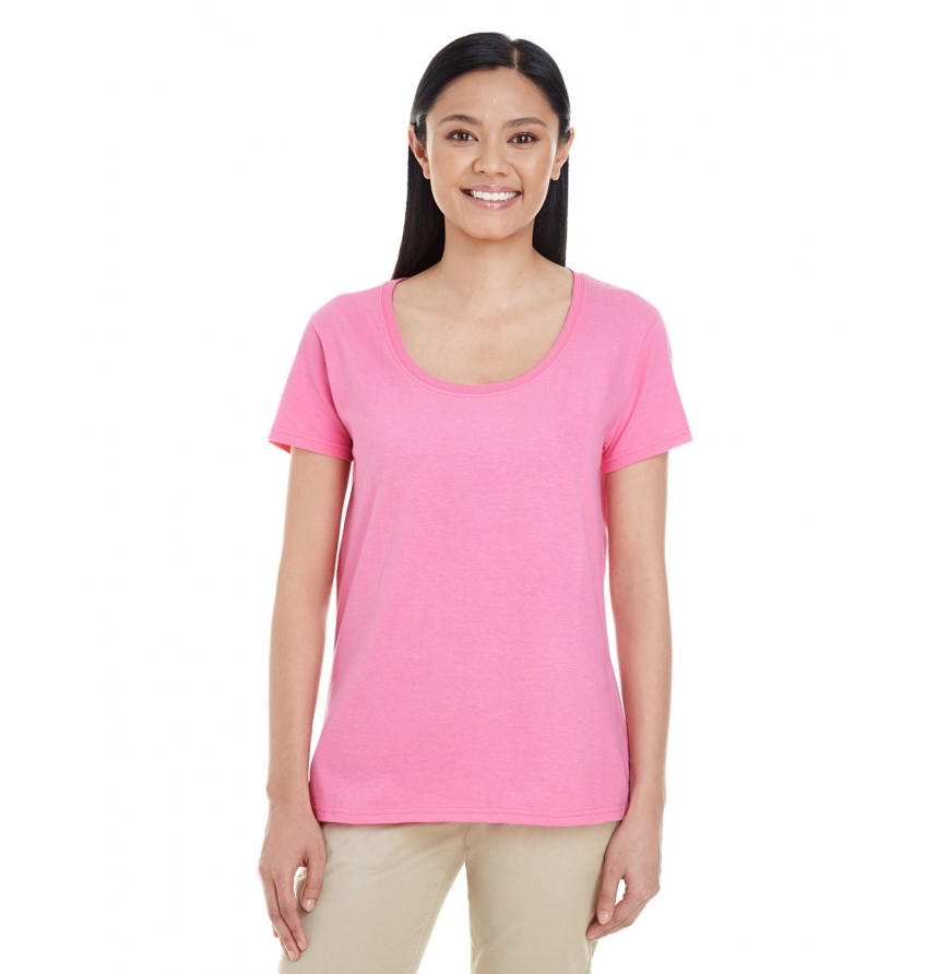 Women's Softstyle®  4.5 oz. Deep Scoop T-Shirt
