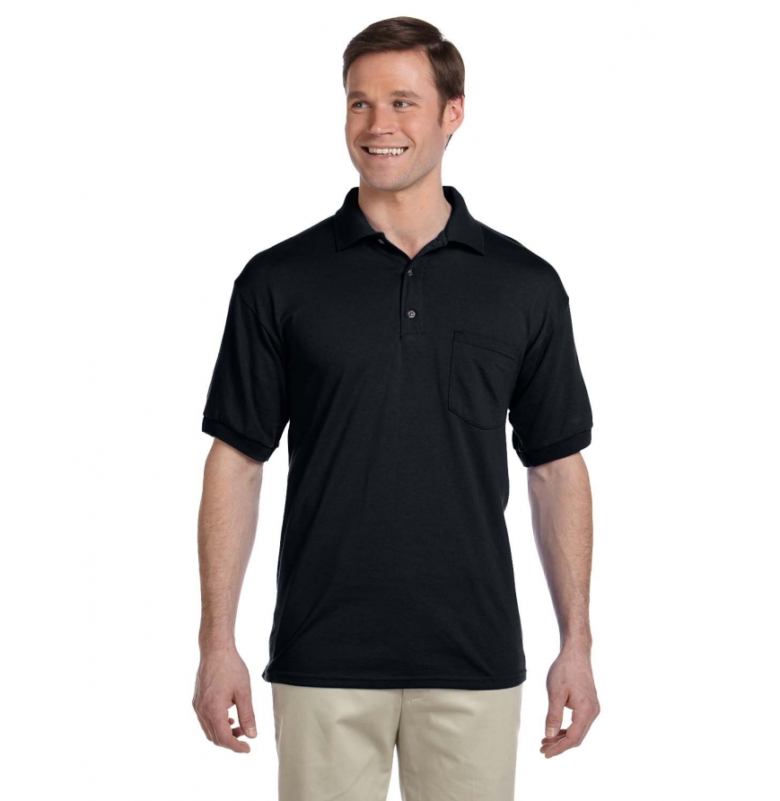 Adult 6 oz., 50-50 Jersey Polo with Pocket