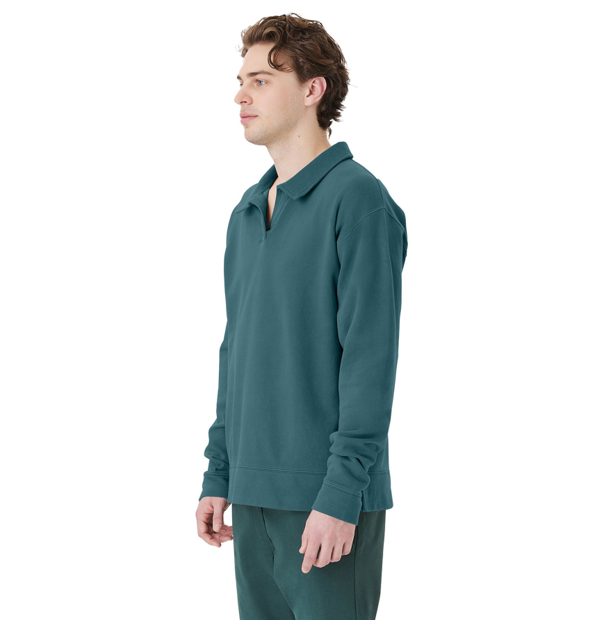 ComfortWash by Hanes GDH490 Unisex Garment Dye Polo Collar Sweatshirt