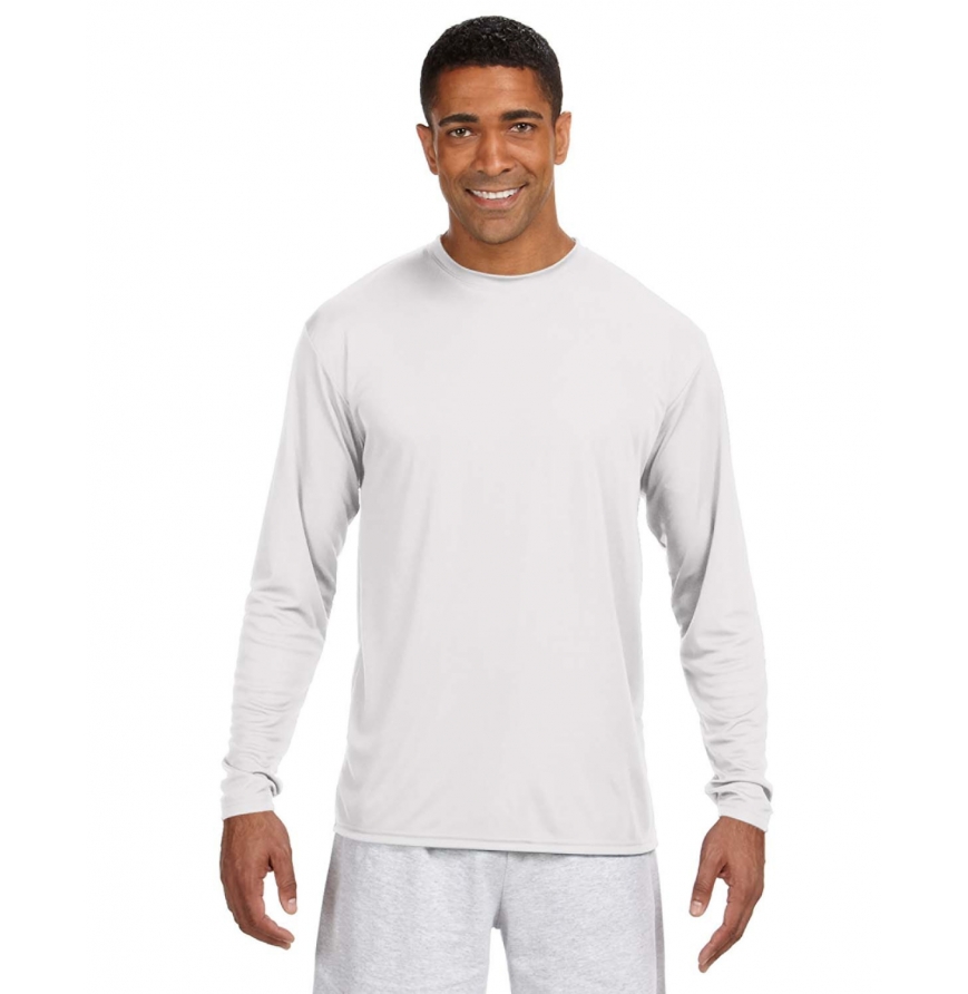 A4 Apparel N3165 Men's Cooling Polyester Performance Long Sleeve T-Shirt