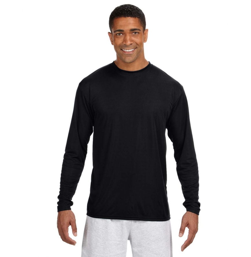 A4 N3165 Men's Cooling Long Sleeve Shirt | Wholesale | AllDayShirts