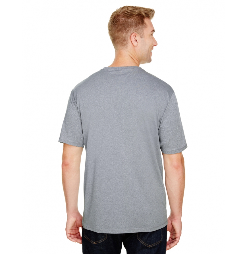 A4 Apparel N3381 Adult Topflight Heather Polyester Performance T-Shirt